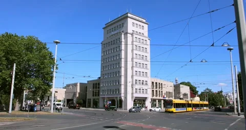 Albertplatz in Dresden Stock Footage 139618686