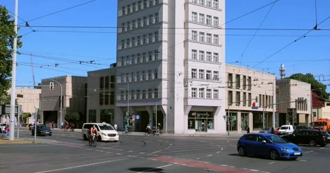 Albertplatz in Dresden Stock Footage 139618780