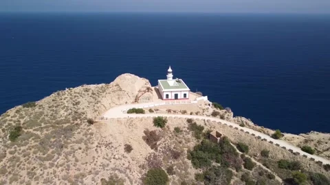 Albir lighthouse on the mountain Video stock 159244037