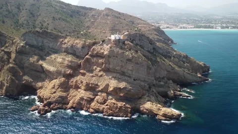 Albir lighthouse on the mountain Video stock 159244130