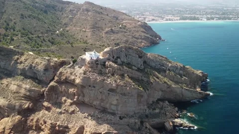 Albir lighthouse on the mountain Video stock 159244209