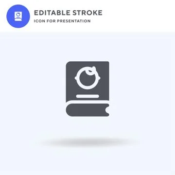 Album icon vector, filled flat sign, solid pictogram isolated on white, logo  스톡 일러스트