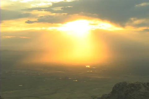 Albuquerque NM sunset Stock Footage 937953