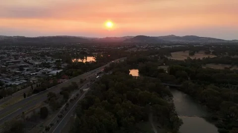 Albury Wodonga Aerial Stock Footage 330701656