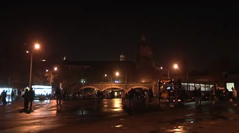 Alcala' square. Catania Stock Footage 8990765