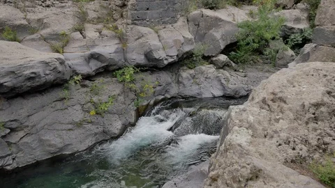 Alcantara River in Sicily. Stock-Footage 98739538