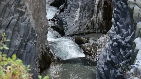 Alcantara Waterfall Stock Footage 171524785