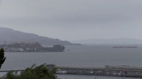 Alcatraz Barge Vídeo Stock 46865677