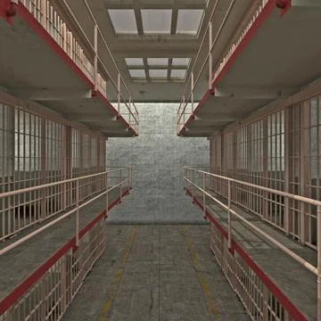 Alcatraz Cell Block 3D Model