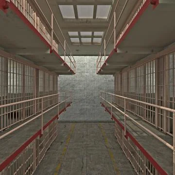 Alcatraz Cell Block 3D Model