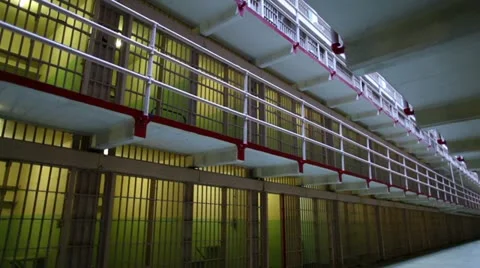 Alcatraz Floors Of Empty Prison Cells Видео 10902566