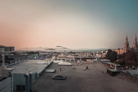 Alcatraz Island Timelapse Stockbeeldmateriaal 135835692
