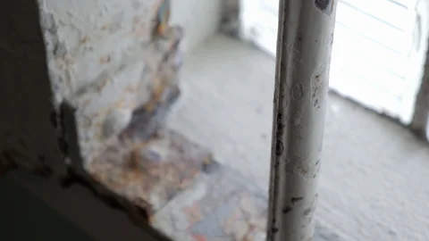 Alcatraz Jail Bars Rack Focus Close Up 動画素材 97456371