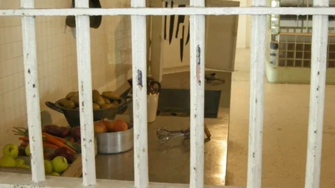 Alcatraz prison cells Stock Footage 77188929