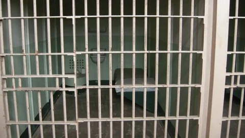 Alcatraz prison cells Stock Footage 77188959