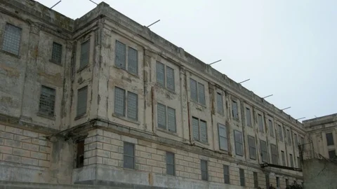 Alcatraz prison cells Stock Footage 77188969