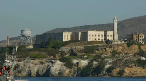 Alcatraz Prison CU Stock Footage 22395529