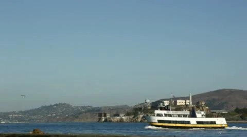 Alcatraz Prison Long Shot Stock-Footage 22395356