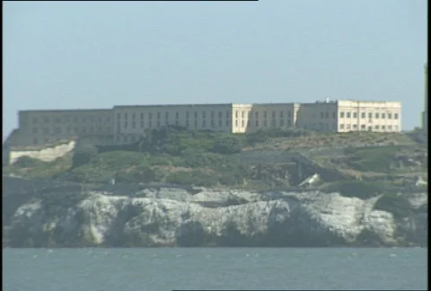 Alcatraz with seagull 库存影片 62172
