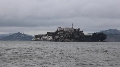 Alcatraz - View from Pier 39 Video stock 53135215