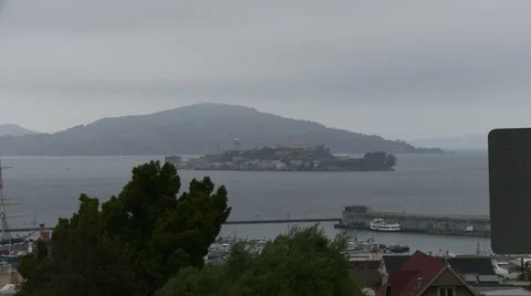 Alcatraz Zoom In Vídeo Stock 46866006