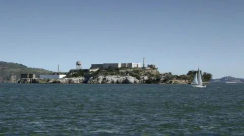 Alcatraz_sailboat Stock Footage 477557