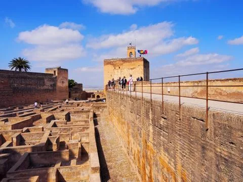 Alcazaba in granada, spain Stock Photos