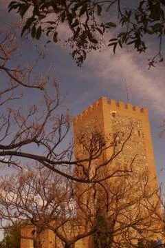 Alcazaba of velez malaga Stock Photos