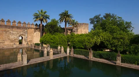 Alcazar in Cordoba, Spain Stock Footage 32506952