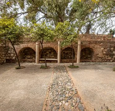 Alcazar of Malaga Stock Illustration