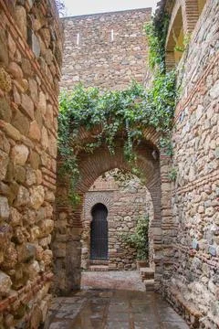 Alcazar of Malaga Stock Illustration