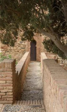 Alcazar of Malaga Stock Illustration