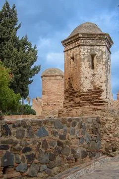 Alcazar of Malaga Stock Illustration