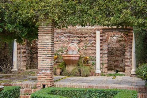 Alcazar of Malaga Stock Illustration