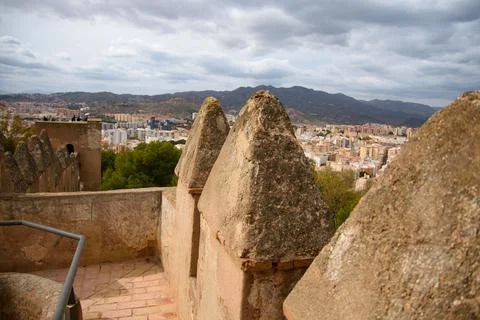 Alcazar of Malaga Stock Illustration