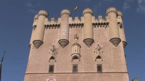 Alcázar of Segovia Stock Footage 196805724