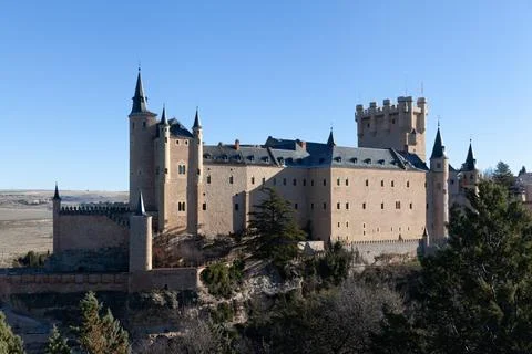 Alcazar of Segovia, Spain Stock Photos