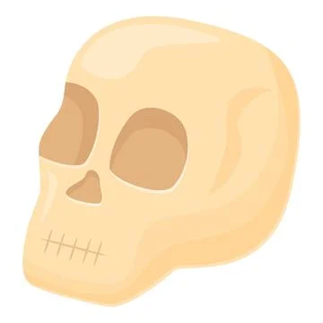 Alchemist skull icon cartoon vector. Lab element Stock-Illustration