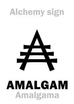 Alchemy: AMALGAM (Amalgama) Stock Illustration
