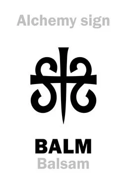 Alchemy: BALM (Balsam) / The Elixir, Panacea Stock Illustration