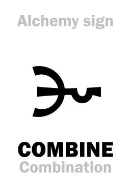 Alchemy: COMBINE (Combination, Composition) Stock Illustration