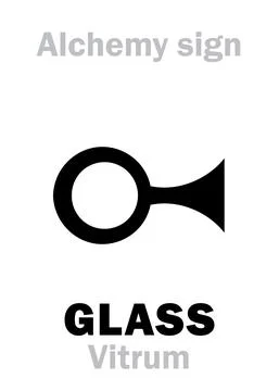 Alchemy: GLASS (Vitrum) Stock Illustration