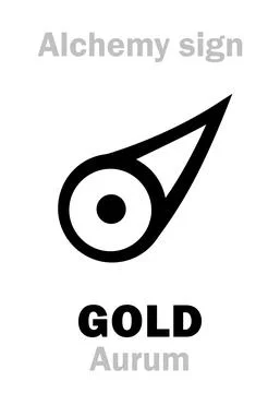 Alchemy: GOLD (Aurum) Stock Illustration