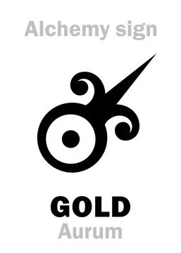 Alchemy: GOLD (Aurum) Stock Illustration