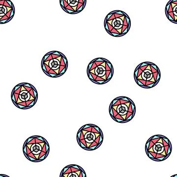 Alchemy magic vector seamless pattern Stock Illustration