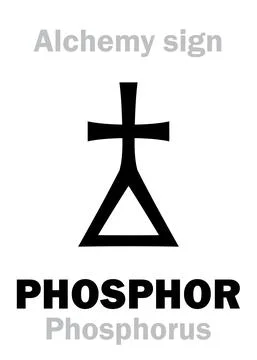 Alchemy: PHOSPHOR (Phosphorus) 스톡 일러스트