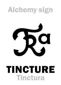 Alchemy: TINCTURE (Tinctura) Stock Illustration