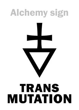 Alchemy: TRANSMUTATION (Transformation) Stock Illustration