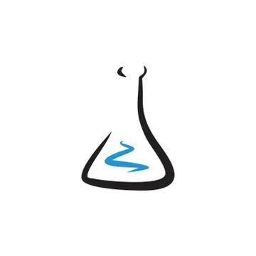 Alchemy triangle bottle hand drawn concept 스톡 일러스트
