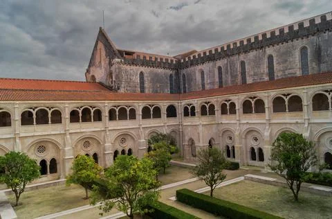 The Alcobaca Monastery Mosteiro de Santa Maria de Alcobaca in Alcobasa. Portu Stock Photos